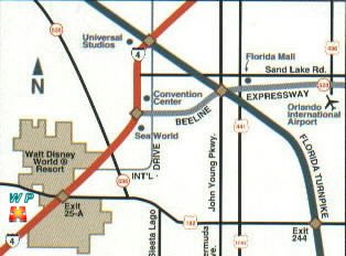 High level map of the region