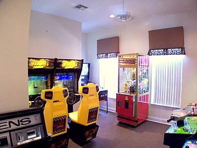 Game room in clubhouse at Emerald Island Resort